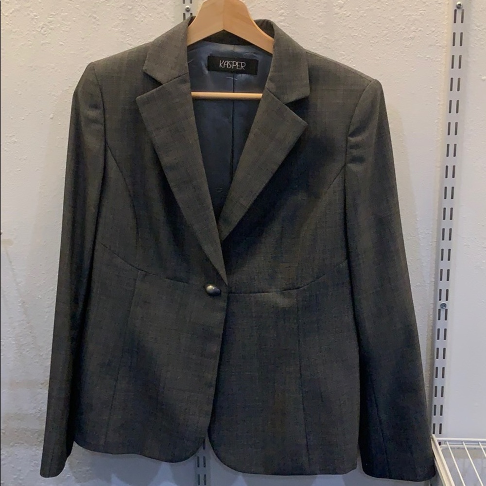 Three piece grey suit
